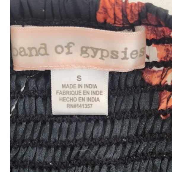 Band of Gypsies Jumpsuit Womens Small Floral Boho Sexy Rockstar Whimsical Fun - Picture 7 of 7